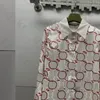 Blusas femininas camisas designer vintage impressão t camisa lapela verão proteção solar jaqueta respirável gravata manga longa botão fon6