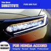 Voorlamp Koplampen Dagrijverlichting Streamer Richtingaanwijzer Voor Honda Accord G10 LED Koplamp Montage 18-22 Grootlicht
