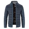 Vestes pour hommes Mode Hiver Chaud Épais Patchwork Doublé Pull Manteaux Col Montant Zip Up Manteau Veste Sweat Pour Homme