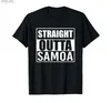 T-shirt da uomo Samoa Samoan Flag Proud Roots T-shirt per uomo donna T-shirt unisex Top 100% cotone Tees Q240220