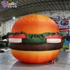 5mh (16.5ft) Blower ile toptan yeni tasarım etkinliği reklam şişirilebilir kek modelleri hamburger donut balonlar simülasyon açık dekoratio için gıda modelleri