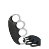 Tiger Fiberglas Rostfritt stål Självförsvarsanordning Fyra Handstöd Buckle Fist Set Finger Ring Wolf Strike Equipment 135170