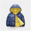 Daunenmantel Kinder039S Jacke Herbst und Winter Baumwollkleidung Jungen Mädchen Dicker Raumanzug Warme Oberbekleidung Trend9181767 Drop Lieferung B Otof0