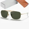 Luxus COLONEL Quadratische Metallrahmen Frauen Herren Sonnenbrille Design Doppelte Brücke Sonnenbrille Fahren Brillen Hochwertige Brillen Gafas De Sol