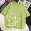 Kvinnors T-skjortor Pure Cotton Cute Dog Print T-shirt Stor storlek Kvinnor Lossa kortärmad 2024 Top Kawaii kläder överdimensionerad skjorta