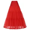 Kits Vintage Kleid Petticoat für Hochzeit Retro Crinoline Frauen Hochzeitszubehör Schwarzweiß Langes Petticoat Unterrocks Plus Größe