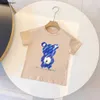 Nieuwe kind T-shirts Logo Bloemenbeerprint jongens top Maat 90-150 CM designer babykleding meisje Korte Mouw zomer katoen kinder tees 24Feb20