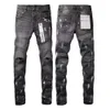 Designer-Herrenjeans Lila Jeans Jeanshose Herren Lila Jeans Designer Jean Herrenhose Gerades Design Retro Streetwear LILA Markenjeans Hose 242