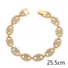 Hip Hop Miami Curb Knöchel 14k Gold Armband Schmuck 2024 Bijouterie Goth Kubanische Kette Bling Rapper Rock Schmuck Fuß Fußkettchen