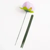 Flores decorativas 100 Pcs Haste de flor para suporte de ramo de casamento Floral Plástico DIY Rod Kit Artificial