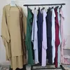 Roupas étnicas com capuz abaya mulheres muçulmanas longo khimar hijab vestido de oração jilbab 2 peça eid ramadan vestido abayas saia define roupas islâmicas