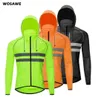 Chaquetas para correr WOSAWE, gorros finos con capucha, reflectantes, a prueba de viento, repelente de lluvia y agua, cortavientos para ciclismo, chaquetas deportivas para bicicleta 12059512174