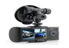 Dual Camera Car DVR R300 med GPS och 3D GSENSOR 27quot TFT LCD X3000 FHD 1080p Cam Video Camcorder Cycle Recording5508496