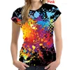 Men's T Shirts 2024 Casual Short Sleeve O-Neck Tops Plus Size XS-4XL Summer Women Fashion Graffiti Pattern Printed T-Shirts