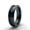 Pierścienie dostosowane 8 mm 6 mm 4 mm ceramiczne pierścienie puste do biżuterii personalizacyjnej InLay DIY