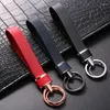 Keychains Luxury Key Chain Men Women Car Keychain For Ring Holder Jewelry Genuine Leather Rope Bag Pendant Fathers Day Gift