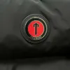 Мужская зимняя теплая толстовка с капюшоном Trapstar London, съемный пуховик с капюшоном, черно-красное пальто с вышитыми буквами Theface Jacketstop