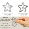 Hair Accessories 12PCS Alloy Clip Star Shape Snap For Ponytail Bangs Hairpins Teenagers Children Christmas Gifts