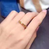 Cluster Rings Natural Peridot Ring Topaz Women's Gifts Simple And Exquisite Girls Clearance Sale