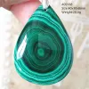 Hangers Natuurlijke Groene Malachiet Chrysocolla Hanger Vrouwen Sieraden Gift Mode Grote Waterdruppel Malachiet Ketting AAAAA