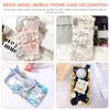 Garrafas de armazenamento 30 PCs Acessórios DIY decoração Mini anjos para artesanato capa de telefone Decores de material