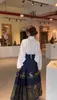 Jupes Cheval Visage Jupe Hanfu Style Chinois Traditionnel Plissé Femmes Vêtements Modernes Tissage Or Tissu Léger Et Mince