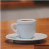 Mugs Nuova Point Professional Competition Level Esp Espresso S Glass 9Mm Thick Ceramics Cafe Mug Coffee Cup Saucer Sets 230829 Drop Dhviu