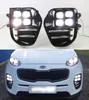 Kia Sportage için KX5 2016 2017 2018 Tapa ve Oyun Araba 12V DRL Su Geçirmez LED Gündüz Koşu LED LED LED LED LED LEDLIGH