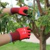 Перчатки для авторемонтных работ GMG Женщины Мужчины Садовые перчатки с нитриловым покрытием защищают от порезов и грязи Дышащий эластичный нейлон