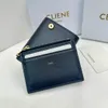 luxury Designer Origina purse Card Holder Genuine Leather id CardHolder Womens men Purses Mens Key Ring Credit Coin Mini Wallet Bag Charm Brown Canvas