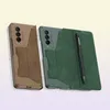 Cases de teléfonos celulares Ranura de la tarjeta Ranura de cuero para la billetera Samsung Z Fold 4 5G con cubierta del soporte de lápiz extraíble Fold4 W2210149606515