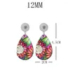 Boucles d'oreilles pendantes maman filles léopard 12mm 18mm bouton pression goutte acrylique boucle d'oreille bijoux à bricoler soi-même V2150