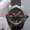 Lüks İzle Blackbird Siyah Naylon 44mm Siyah Titanyum Erkekler İzle V1731110 Otomatik Moda Erkekler Saatleri Bileklik315s