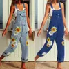 Women's Jeans Summer 2024 Y2K Vintage Streetwear Trousers Casual Denim Pants Overalls For Women Clothes Cargo Jumpsuit With Print