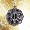 Pendants Pendant Blue Lotus Flower,Brand New Fashion Jewelry 925 Sterling Silver Europe Accessories Gift For Woman