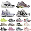 Track Runners 7 7.0 Balencaigaes Femmes Hommes Belenciaga Cuir Blanc Noir Argent Rose Baskets Belenciaga Graffiti Tennis Chaussures grand-père ancien papa