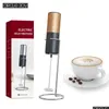 Egg Tools Circle Joy Montalatte elettrico Mini Foamer Caffettiera Frusta per cioccolato Cappuccino Agitatore Frullatore portatile 230901 Dhz8U