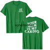 T-shirt da uomo Tua mamma è mia Cardio T-shirt da palestra esilarante Umorismo Divertente Detti sarcastici Scherzo T-shirt grafica Tops Fitness Esercizio Abiti RegaliH24220