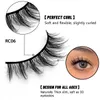 5/10/30/50/100Pcs eyelashes 3D natural false eyelashes fluffy soft cross comic loose eyelashes Wispy natural eyelashes extended makeup 240220