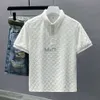 2024 Designer Fashion Top High Quality Business Clothing broderade krage detaljer Kort ärm mode polo skjorta herr tee m-4xl