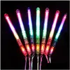 Andra evenemangsfestleveranser 100st sju färger LED Light Up Wands Glow Sticks Blinkande konserter Rave Party Birthday Favors Large Tra DHPF8