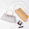حقيبة عشاء الأزياء الماس مرصع بالمرصعة يدويًا حقيبة مسائية متعددة الاستخدامات حقيبة يدوية