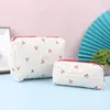 Cosmetic Bags Quilted Cotton Ladies Travel Storage Bag Retro Cherry Womens Cute Design Girls Pencil Case Makeup Handbags