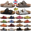 Designer Clogs Sandals Slippers Shearling Mules Cork Flat Fashion Suede Summer Leather Slide Beach Casual Shoes Women Men