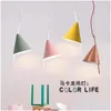 Pendant Lamps Nordic Style 1 Pcs Funnel Shape Light Bar Cafe Lighting Suspension Luminaire Modern Exhibition Showcase Led Drop Delive Dhq2W