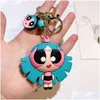 Strumenti # Ragazze Personaggio Portachiavi Cartone animato Carino Animazione Gioielli Zaino Portachiavi Accessori Gancio Mti Colori Consegna a goccia Baby Ki Dhw1H