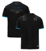 PW3C MENS POLOS MENS T-SHIRTS F1 TEAM 2024 T-shirt Formel 1 Ny säsong Racing Suit Polo Shirt T-shirt Driver Fans Jersey Topps Summer Mens Black T-Shirt Plus Size