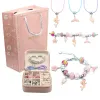 Armband mode trender produkter ny rosa kristallpärlor armband diy barn armband smycken enhörning söt presentförpackning
