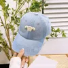 designer hatt celina baseball cap c korrekt brev denim baseball hatt hatt unisex broderad sol visir hatt mode hatt