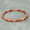 Bracelets de charme bracelet minuscule pour hommes 4 mm onyx réel braclet en pierre naturelle Pulseira Accesorios Hombre Gemstone Beded Braslet